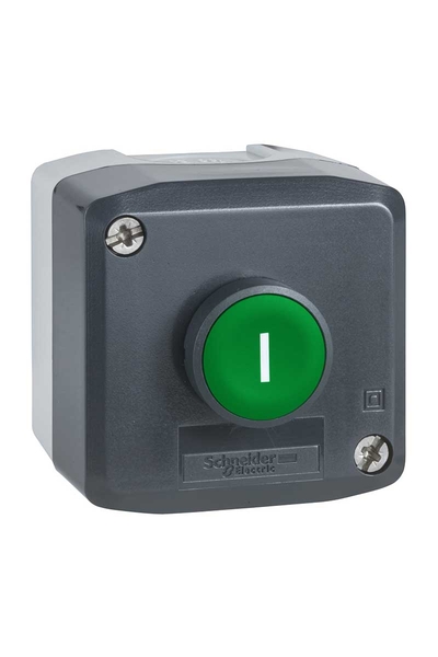 Schneider Electric - Schneider XALD102 22mm 1NA Yaylı Dönüşlü Yeşil I İşaretli Butonlu Gri Kumanda Kutusu Schneider Electric - Schneider XALD102 22mm 1NA Yaylı Dönüşlü Yeşil I İşaretli Butonlu Gri Kumanda Kutusu