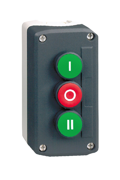 Schneider Electric - Schneider XALD339 Sıva Altı Yeşil-Kırmızı Basmalı Buton Kutusu