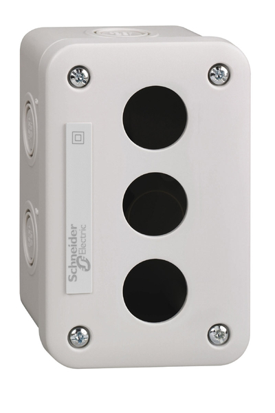 Schneider Electric - Schneider XALE3 Xal-E 3 Delikli Açık Gri Boş Kontrol İstasyonu