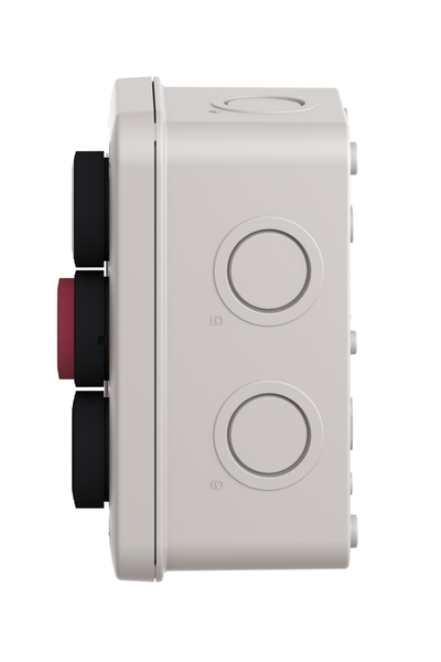 Schneider XALE3251 Beyaz Sol Ok-Siyah Sağ Ok ve Kırmızı O İşaret Butonlu Kontrol İstasyonu - Thumbnail