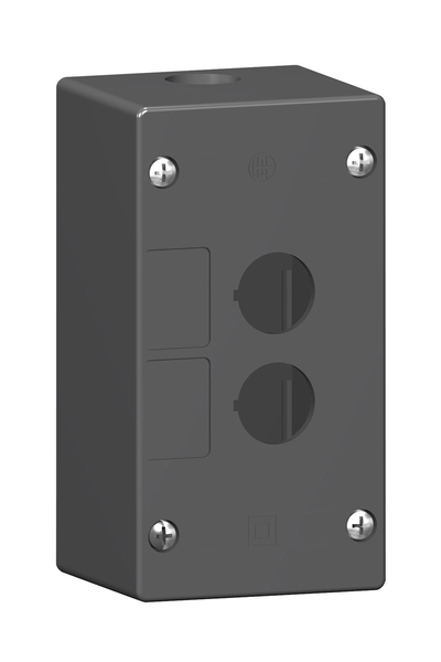 Schneider Electric - Schneider XALG02 Ağır Ortam Koşulları için 22mm 2 Kesim Plastik Siyah Boş Kontrol İstasyonu