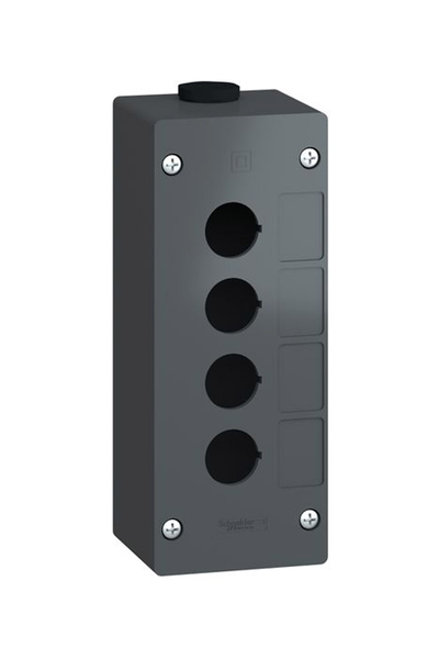 Schneider Electric - Schneider XALG04 Ağır Ortam Koşulları için 22mm 4 Kesim Plastik Siyah Boş Kontrol İstasyonu