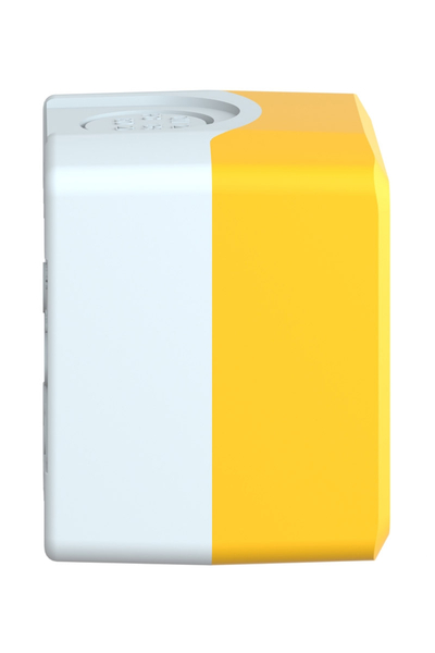 Schneider XALK01H7 Tek Delikli Açık Gri Tabanlı Sarı Boş Kontrol istasyonu - Thumbnail