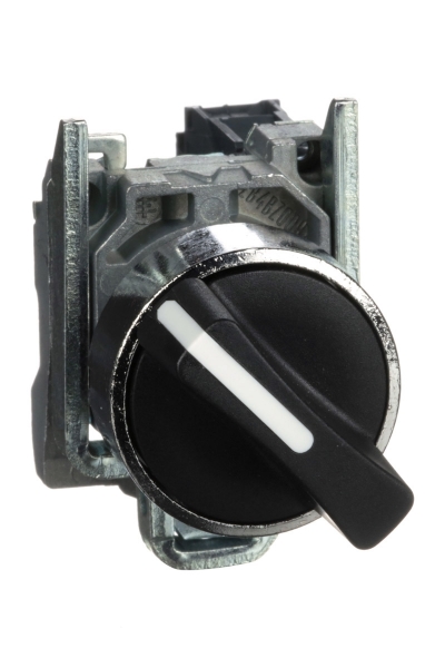 Schneider XB4-BD21 Siyah Mandal Buton - Thumbnail