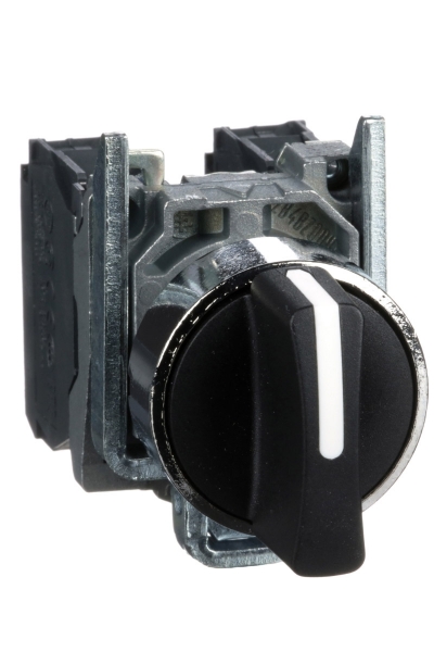 Schneider XB4-BD33 Siyah Mandal Buton - Thumbnail