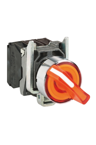 Schneider Electric - Schneider XB4-BK125M5 Işıklı Turuncu Mandal Buton