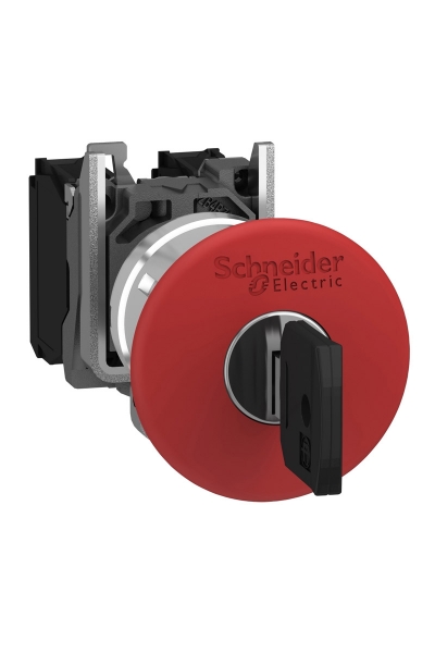 Schneider XB4-BS9445 Kilitli Mantar Buton - Thumbnail