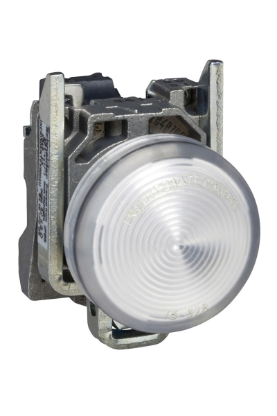 Schneider Electric - Schneider XB4-BV61 Metal Beyaz Sinyal Lambası
