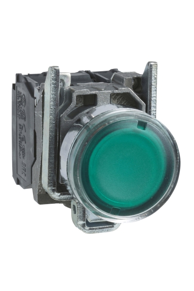 Schneider Electric - Schneider XB4-BW33M5 Korumalı Ledli Işıklı Yeşil Buton