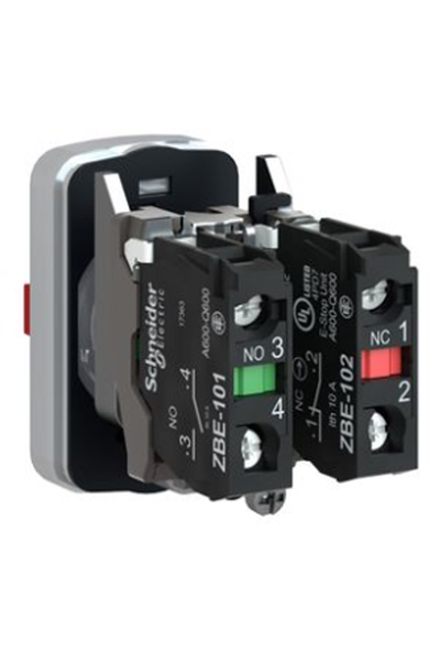Schneider Electric - Schneider XB4BA731327 1NA+1NK+1NA 22mm Sıva Altı Kırmızı Stop/Yeşil I-II İşaretli 3 Başlıklı Buton Schneider XB4BA731327 1NA+1NK+1NA 22mm Sıva Altı Kırmızı Stop/Yeşil I-II İşaretli 3 Başlıklı Buton - Thumbnail