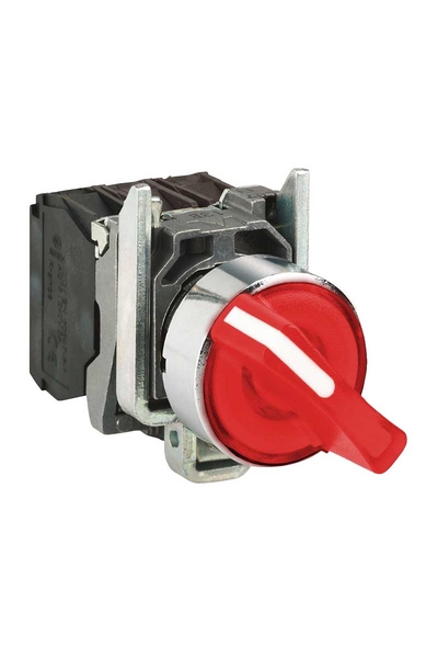 Schneider XB4BK124G5 1NA+1NK 120V Sıva Altı Işıklı Sabit Konumlu Kırmızı Buton