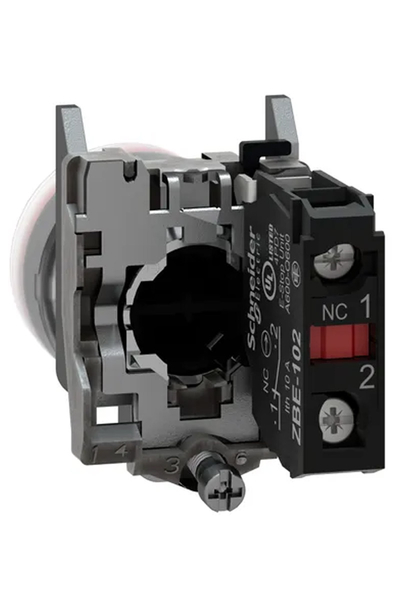 Schneider Electric - Schneider XB4BP42EX 1NK Yaylı Dönüş Kırmızı Buton Schneider XB4BP42EX 1NK Yaylı Dönüş Kırmızı Buton - Thumbnail