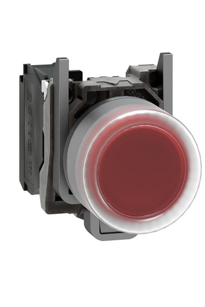Schneider Electric - Schneider XB4BP42EX 1NK Yaylı Dönüş Kırmızı Buton Schneider XB4BP42EX 1NK Yaylı Dönüş Kırmızı Buton - Thumbnail