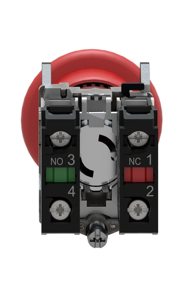Schneider Electric - Schneider XB4BT845 1NA+1NK İtme-Çekme Kırmızı Acil Durdurma Butonu Schneider XB4BT845 1NA+1NK İtme-Çekme Kırmızı Acil Durdurma Butonu - Thumbnail
