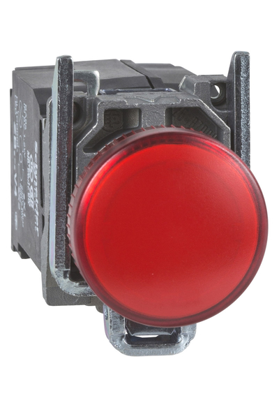 Schneider XB4BV44 22mm 220-240V Ba9S Ampullü Düz Lensli Kırmızı Pilot Işığı - Thumbnail