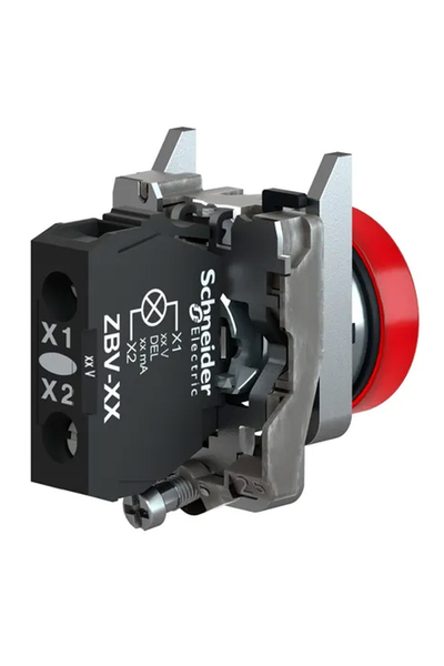 Schneider Electric - Schneider XB4BVG4 120V Kırmızı Ledli Kumanda Butonu Schneider XB4BVG4 120V Kırmızı Ledli Kumanda Butonu - Thumbnail
