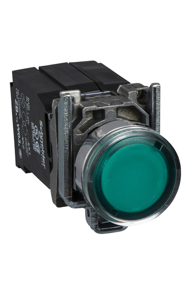 Schneider XB4BW3345 220-240V 1NA+1NK 22mm Sıva Altı Komple Işıklı Buton