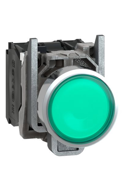 Schneider XB4BW33G5 110-120V 1NA+1NK 22mm Yaylı Dönüşlü Sıva Altı Komple Işıklı Buton - Thumbnail