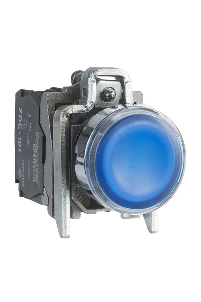 Schneider XB4BW36G5 1NA+1NK 110-120V Sıva Altı Yaylı Dönüş Mavi Işıklı Buton