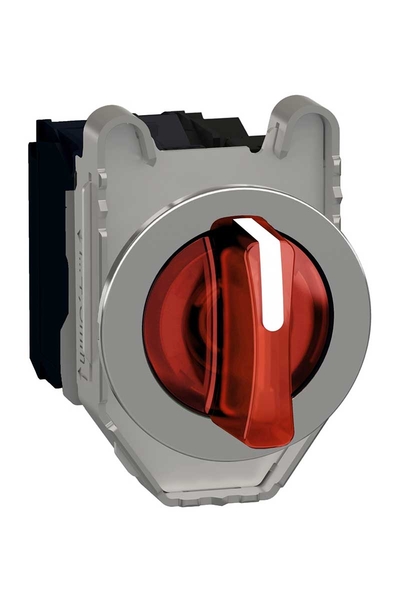 Schneider XB4FK134M5 230VAC 1NA+1NK Kırmızı Gömülü Işıklı Mandallı Ledli Kumanda Butonu