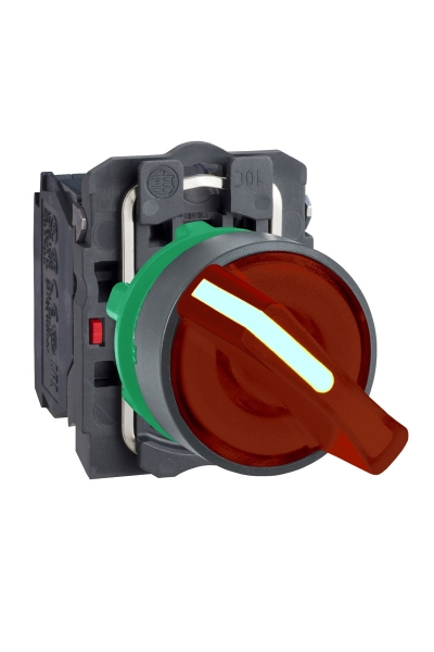 Schneider Electric - Schneider XB5-AK124M5 Korumalı Ledli Işıklı Kırmızı Mandal Buton