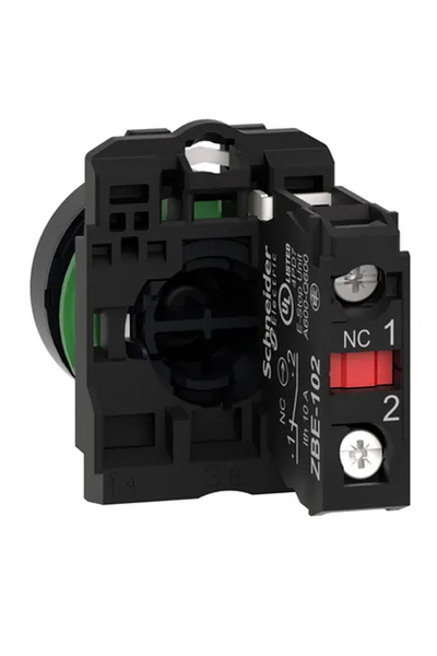 Schneider Electric - Schneider XB5AA4322 1NK Yaylı Dönüş Kırmızı Buton Schneider XB5AA4322 1NK Yaylı Dönüş Kırmızı Buton - Thumbnail