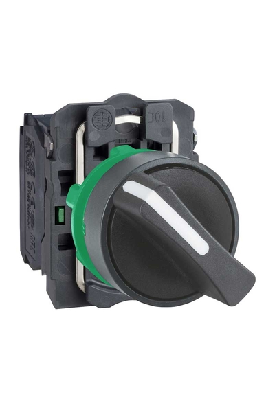 Schneider Electric - Schneider XB5AD23 Harmony Xb5 2NA 22mm Plastik 2 Konumlu Sabit Siyah Seçici Buton Schneider Electric - Schneider XB5AD23 Harmony Xb5 2NA 22mm Plastik 2 Konumlu Sabit Siyah Seçici Buton