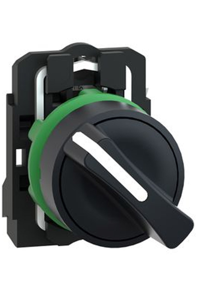 Schneider XB5AD41 22mm 1NA 2 Konumlu Yaylı Dönüşlü Siyah Eksiksiz Mandal Buton - Thumbnail