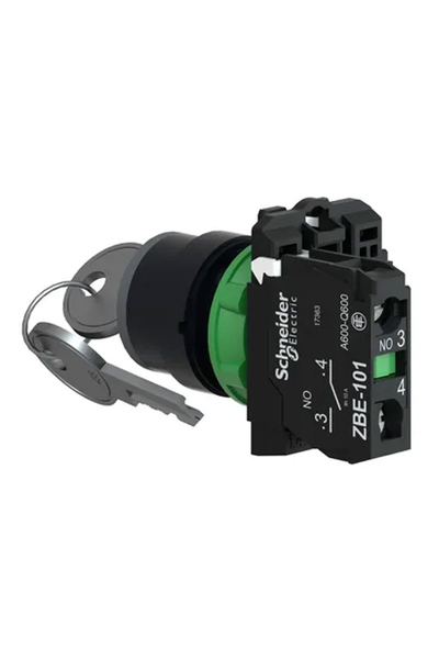 Schneider Electric - Schneider XB5AG41 Ronis 455 22mm 1NA 2 Konumlu Sabit Seçici Anahtar Schneider XB5AG41 Ronis 455 22mm 1NA 2 Konumlu Sabit Seçici Anahtar - Thumbnail