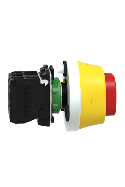 Schneider Electric - Schneider XB5AS84W3B41 Harmony Xb5 24V AC/DC 22mm 1Na+2Nk Plastik Beyaz/Kırmızı Ledli Mandallı Çevir-Bırak Aydınlatmalı Acil Stop Butonu Schneider XB5AS84W3B41 Harmony Xb5 24V AC/DC 22mm 1Na+2Nk Plastik Beyaz/Kırmızı Ledli Mandallı Çevir-Bırak Aydınlatmalı Acil Stop Butonu - Thumbnail