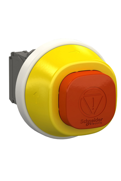 Schneider Electric - Schneider XB5AS84W3B5 Harmony 24V AC/DC 22mm 1NA+1NK Acil Stop Butonu Schneider XB5AS84W3B5 Harmony 24V AC/DC 22mm 1NA+1NK Acil Stop Butonu - Thumbnail