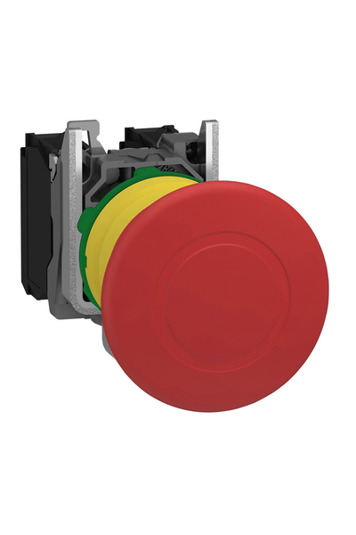 Schneider Electric - Schneider XB5AT845 1NA+1NK İtme-Çekme Kırmızı Acil Durdurma Butonu