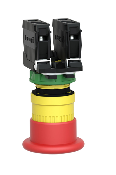 Schneider XB5AT845 1NA+1NK İtme-Çekme Kırmızı Acil Durdurma Butonu - Thumbnail