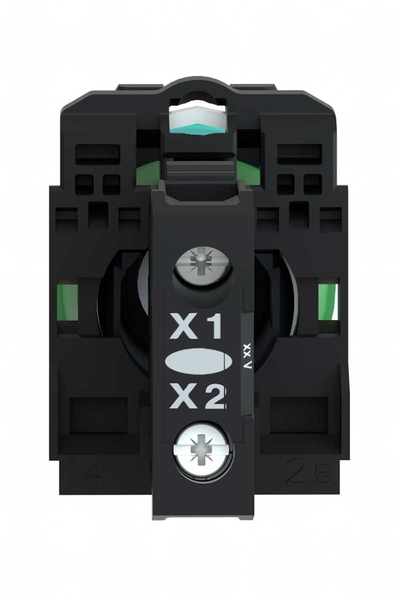 Schneider XB5AVB3 24V 22mm Entegre Ledli Yeşil Düz Lensli Pilot Işığı - Thumbnail