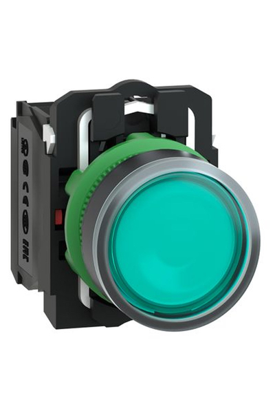 Schneider XB5AW33G5 110-120V 1NA+1NK 22mm Yaylı Dönüşlü Sıva Altı Komple Işıklı Buton - Thumbnail