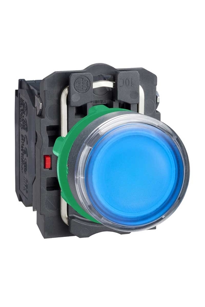 Schneider XB5AW36G5 1NA+1NK 110-120V Sıva Altı Yaylı Dönüş Mavi Işıklı Buton