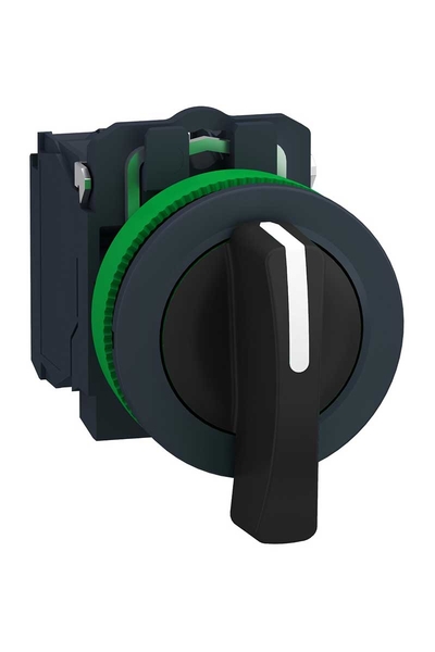 Schneider Electric - Schneider XB5FJ21 1NA Siyah Gömülü Uzun Mandallı Buton