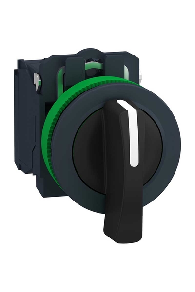 Schneider Electric - Schneider XB5FJ53 1NA+1NA Siyah Gömülü Uzun Mandallı Buton