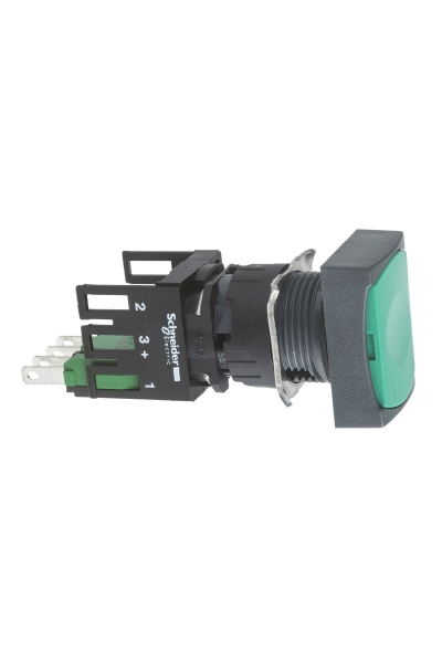 Schneider XB6-DA31B Yeşil Dikdörtgen Yaylı Buton Schneider XB6-DA31B Yeşil Dikdörtgen Yaylı Buton