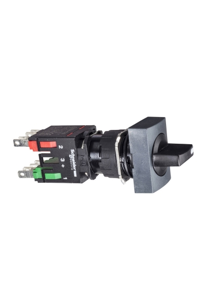 Schneider Electric - Schneider XB6-DD235B 3 Konumlu Dikdörtgen Siyah Mandal Buton Schneider Electric - Schneider XB6-DD235B 3 Konumlu Dikdörtgen Siyah Mandal Buton
