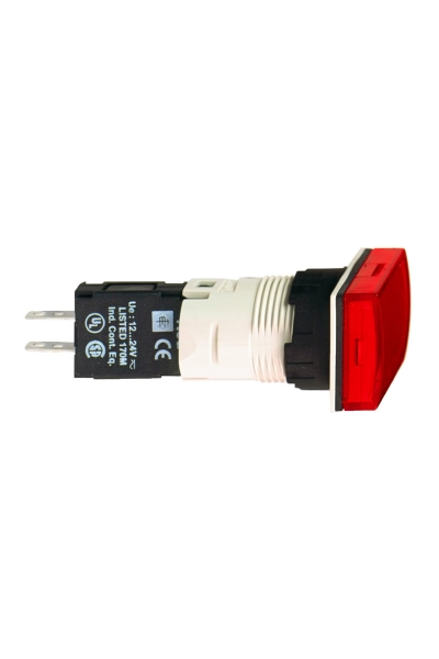Schneider XB6-DV4BB Kırmızı Dikdörtgen Sinyal Lambası