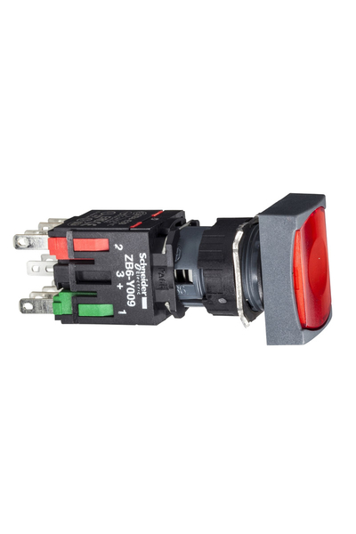 Schneider Electric - Schneider XB6DF4B2B 1NK 12-24V Mandallı Kırmızı Buton Schneider Electric - Schneider XB6DF4B2B 1NK 12-24V Mandallı Kırmızı Buton