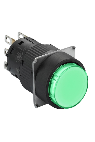 Schneider XB6EAA31P 16mm Yaylı Dönüşlü Yeşil Sıva Altı Buton