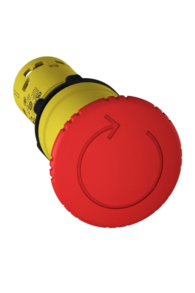 Schneider XB7-NS8442 40mm Mantar Çevir Çek Acil Buton Schneider XB7-NS8442 40mm Mantar Çevir Çek Acil Buton
