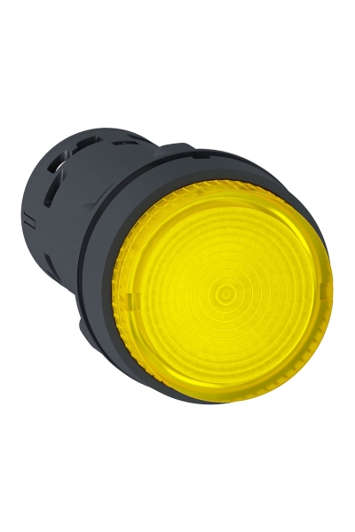 Schneider XB7-NW38B1 24VAC/DC 1NA Işıklı Sarı Yaylı Buton