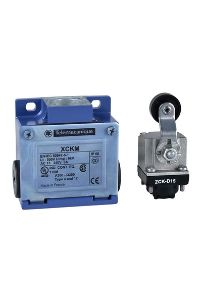 Telemecanique Sensors XCKM115H29 1NK+1NA M20 Termoplastik Makaralı Manivela Limit Switch