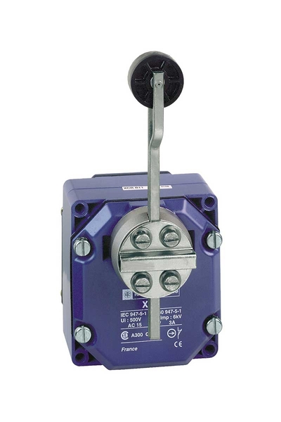 Telemecanique Sensors XCRB12 2x1NK+NA Termoplastik Yaylı Dönüş Makaralı Manivela Limit Switch