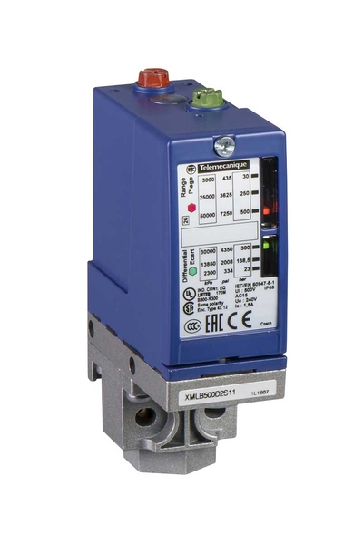 Telemecanique Sensors - Telemecanique Sensors XMLB010A2S13 Xmlb 10 Bar Ayarlanabilir Skalalı Basınç Şalteri
