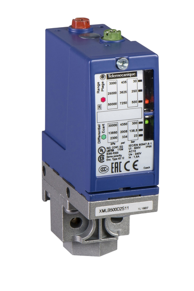 Telemecanique Sensors XMLB010B2S11 XMLB 10 Bar 1K/A Ayarlanabilir Skalalı Basınç Sensörü