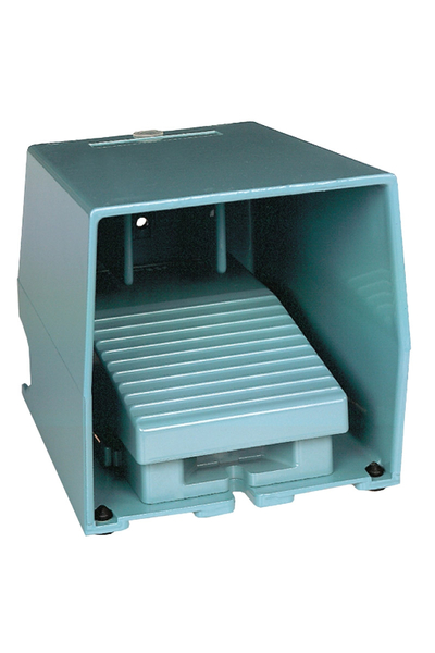 Schneider XPEM310 1NK+1NA IP66 Mavi Metalik Kapaklı Tek Ayak Pedalı - Thumbnail